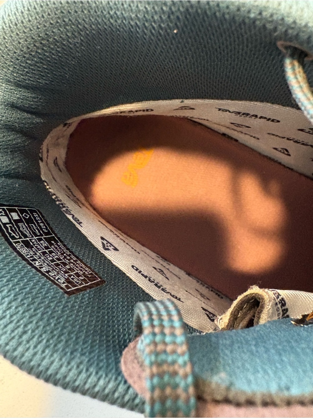 Teva Lace-Up Outdoor Boots in Teal, Taupe & Pink - Picture 5 of 7